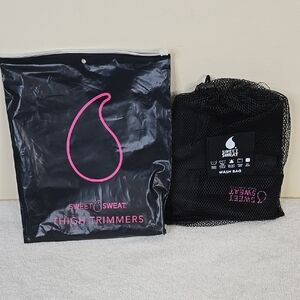 Sweet Sweat Thigh Trimmers - Black and Pink